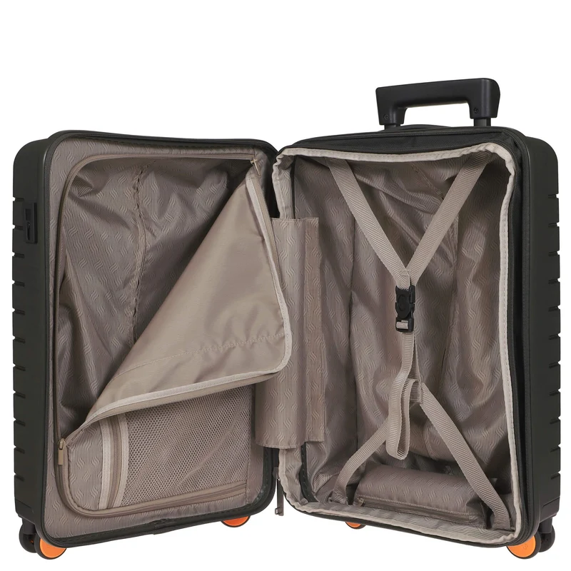 Brics BY Ulisse - Trolley de cabina con 4 ruedas y bolsillo delantero 55 cm erw. USB (olive)