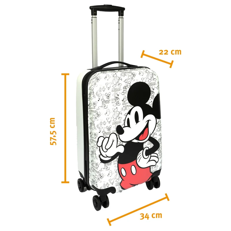Undercover Mickey Mouse - Trolley de 4 ruedas 57 cm (Mickey Mouse)