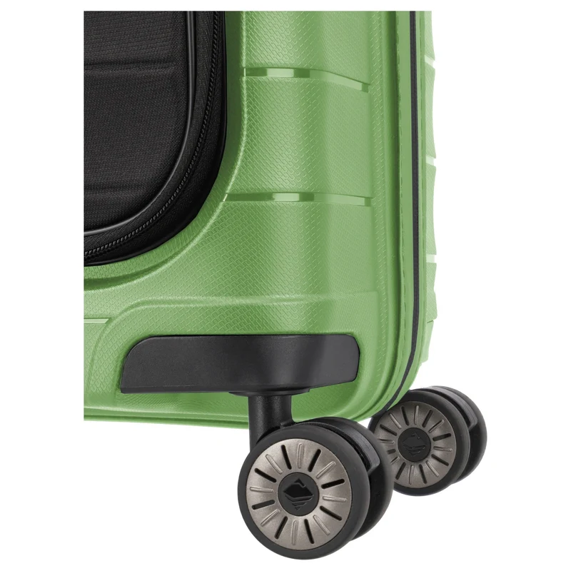 Travelite Mooby - Trolley de cabina con 4 ruedas y bolsillo delantero S 55 cm (grün)
