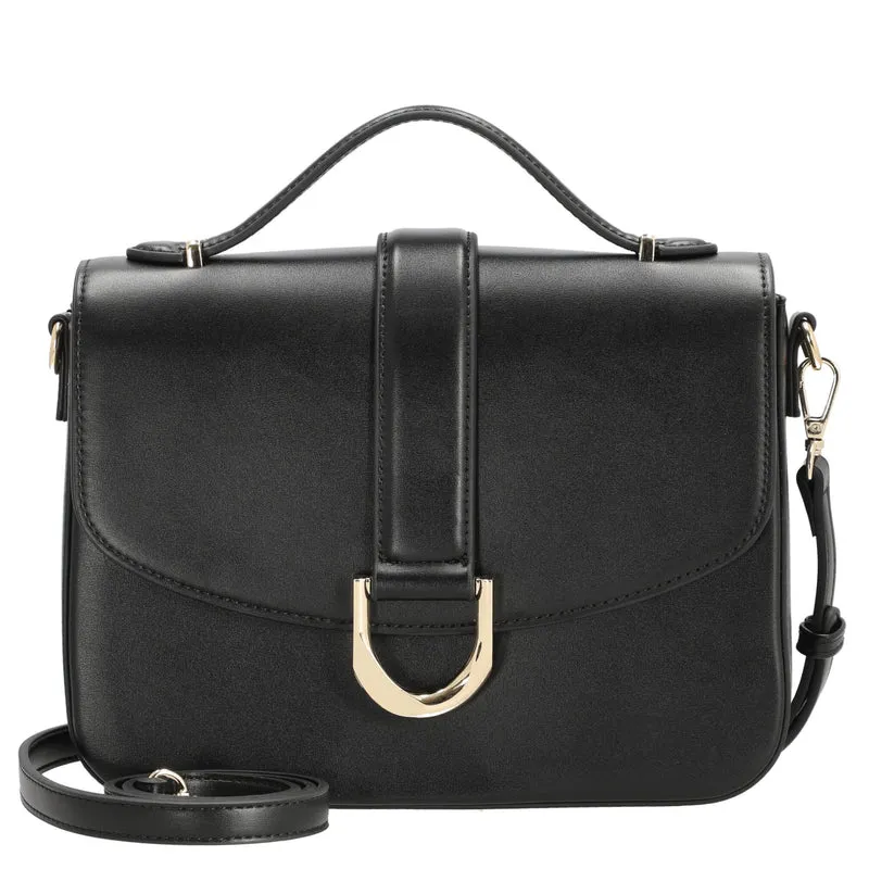 Seidenfelt Nellim - Bolso de mano 25.5 cm (black/gold)