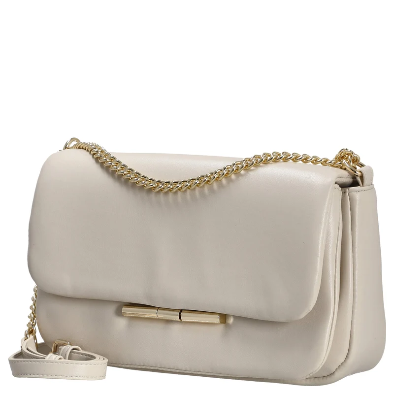 Seidenfelt Lesja - Bolso bandolera 27 cm (oat milk/gold)