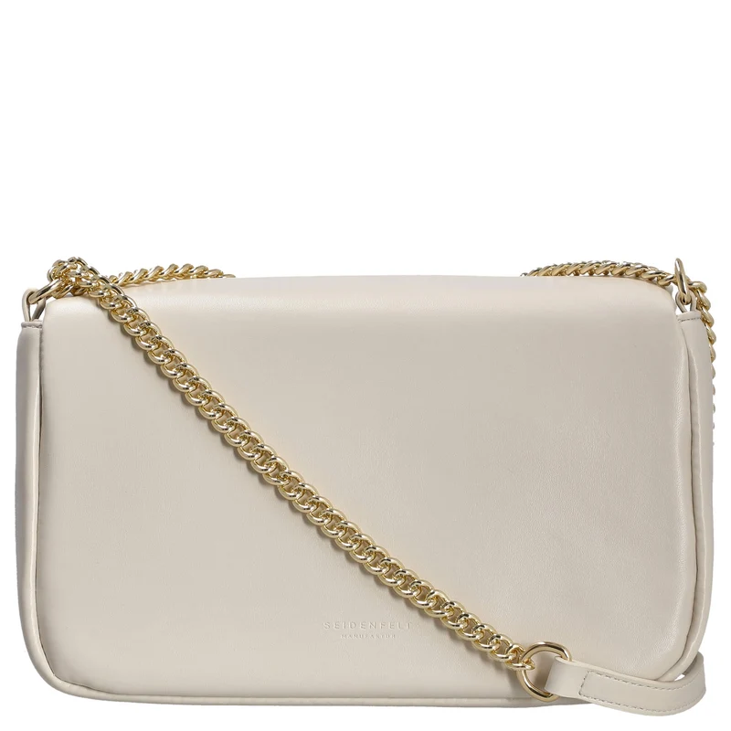 Seidenfelt Lesja - Bolso bandolera 27 cm (oat milk/gold)