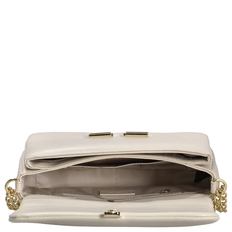 Seidenfelt Lesja - Bolso bandolera 27 cm (oat milk/gold)