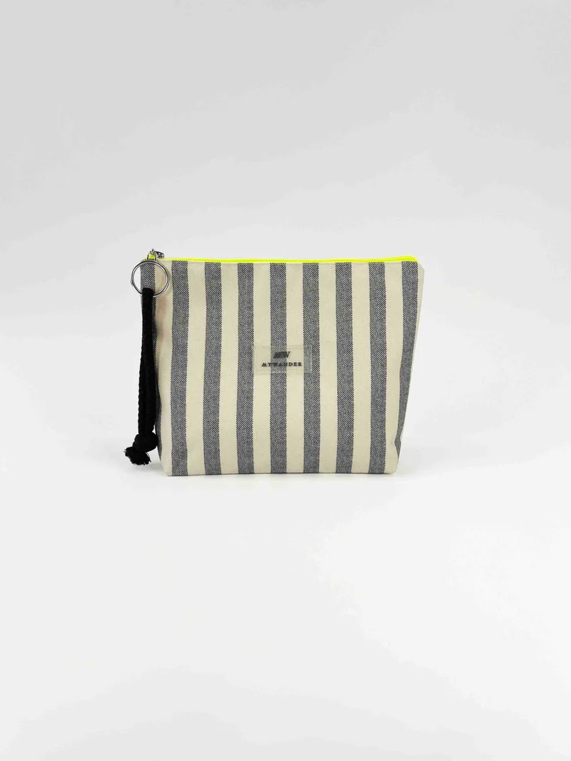 Grey Stripes Neceser Mujer