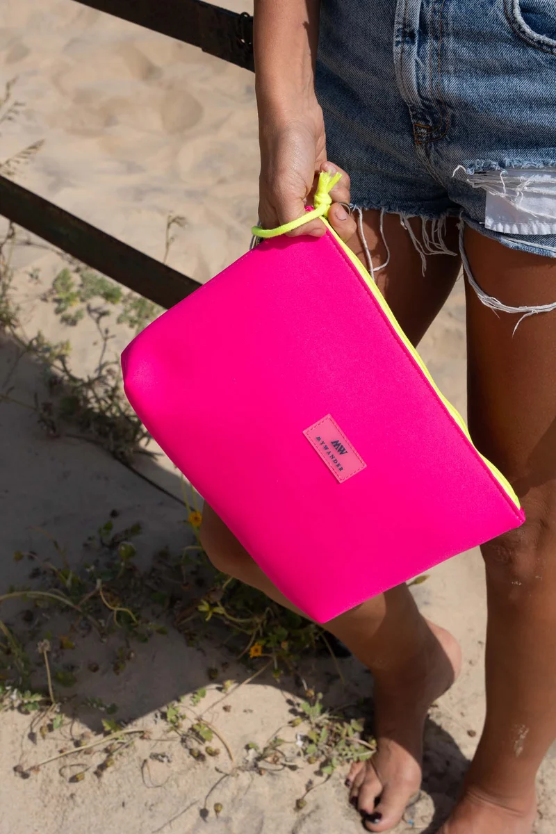 Bolso de mano Neopreno Rosa Chicle