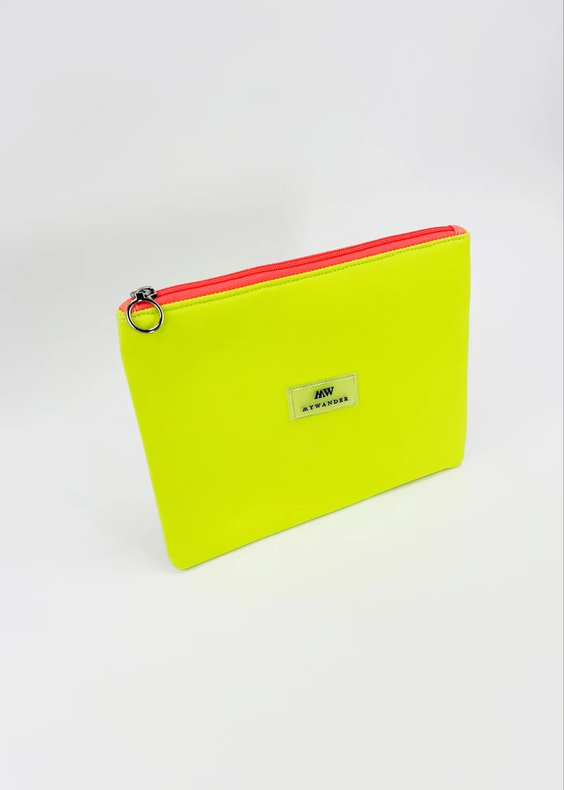 Funda iPad Neopreno Amarillo Fluor