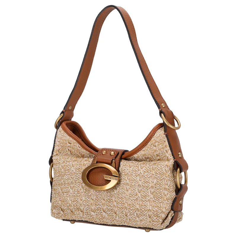Guess Camden Mini - Bolso de hombro (natural/cognac)