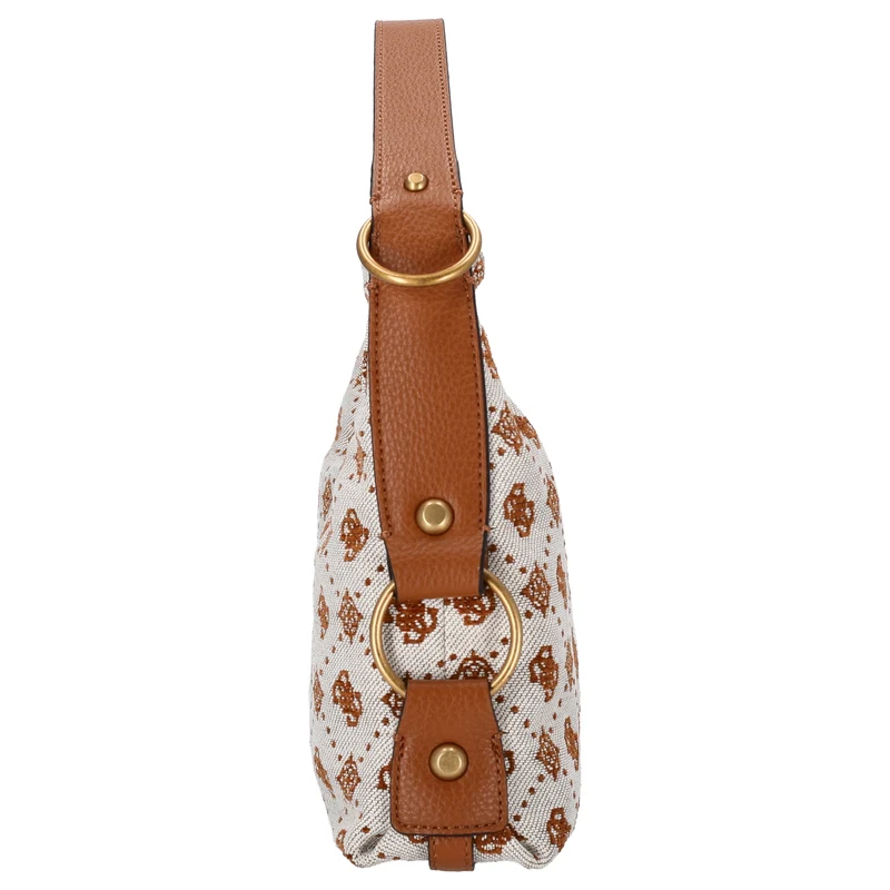 Guess Camden - Bolso de hombro 34.5 cm (cognac logo)