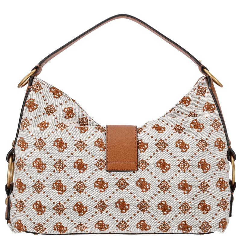 Guess Camden - Bolso de hombro 34.5 cm (cognac logo)