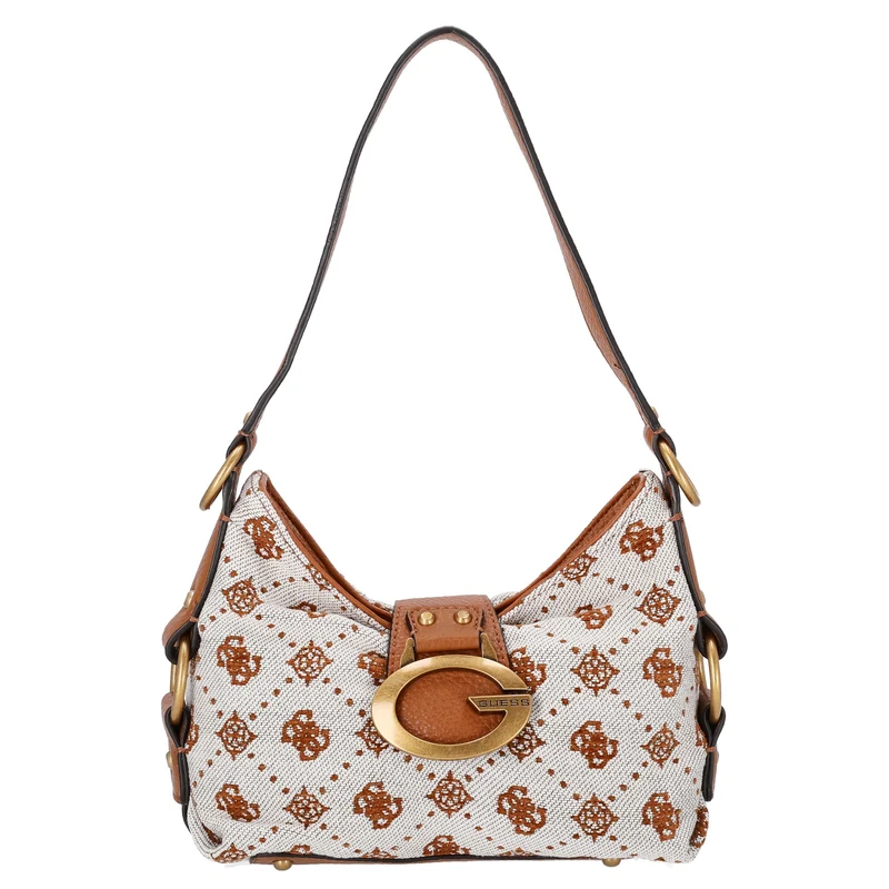 Guess Camden Mini - Bolso bandolera 23 cm (cognac logo)