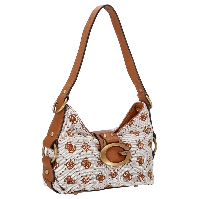 Guess Camden Mini - Bolso bandolera 23 cm (cognac logo)