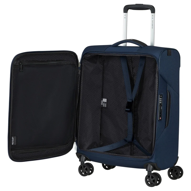 Samsonite Litebeam - Maleta de cabina 4 ruedas 55 cm (azul medianoche)