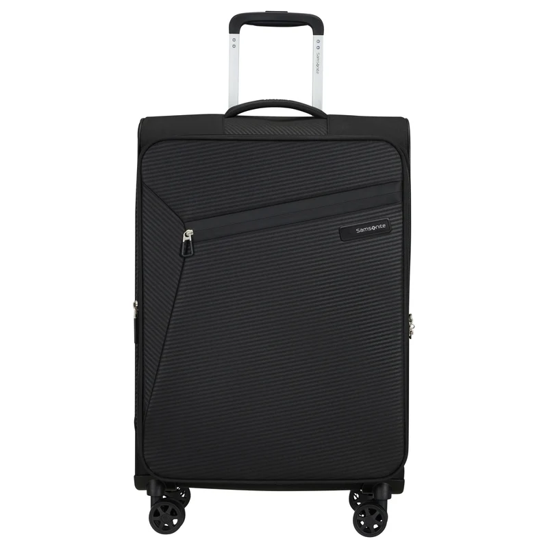 Samsonite Litebeam - Maleta de 4 ruedas M 66 cm adulto (negro)