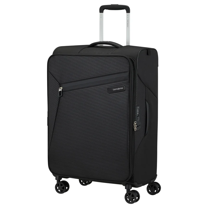 Samsonite Litebeam - Maleta de 4 ruedas M 66 cm adulto (negro)