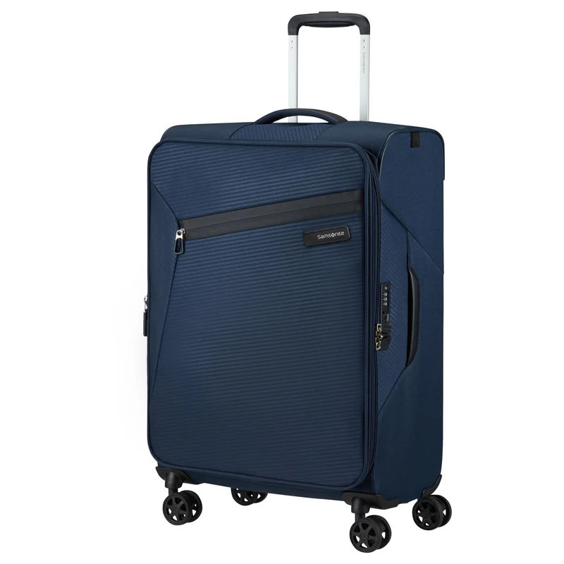 Samsonite Litebeam - Maleta de 4 ruedas M 66 cm adulto (azul medianoche)