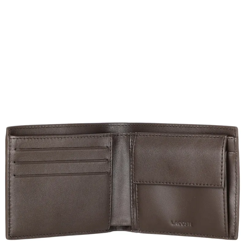 Lacoste FG - Cartera de hombre 3cc 12 cm (coffee bean)