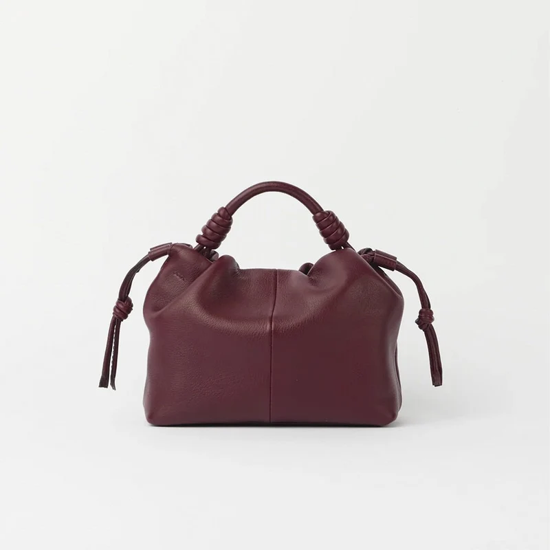 Bolso Kiki Mini Soft Grain Dark Cherry