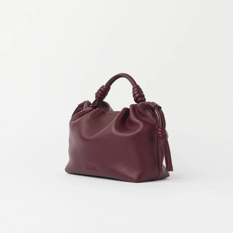 Bolso Kiki Mini Soft Grain Dark Cherry