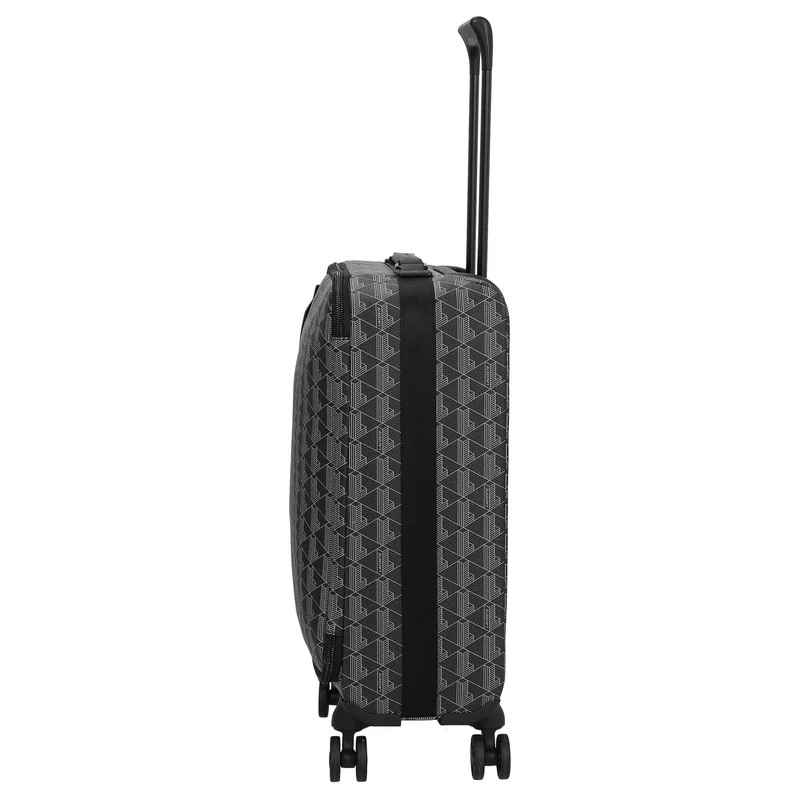 Lacoste The Blend - Trolley de cabina con 4 ruedas 49 cm (monogram noir gris)