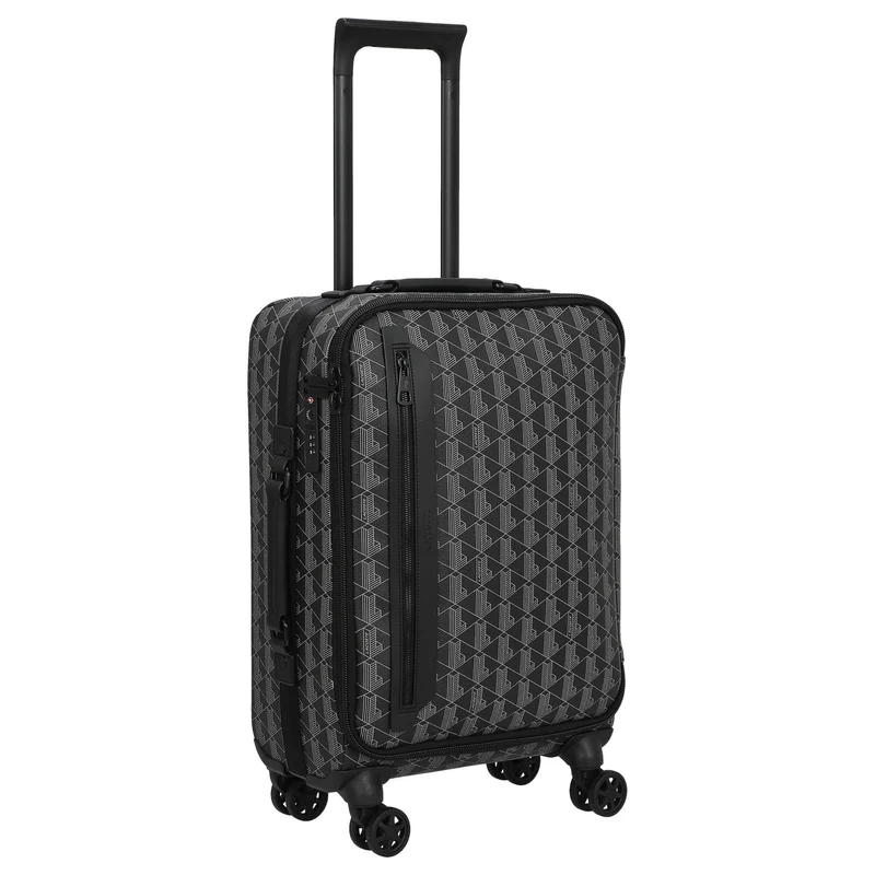 Lacoste The Blend - Trolley de cabina con 4 ruedas 49 cm (monogram noir gris)