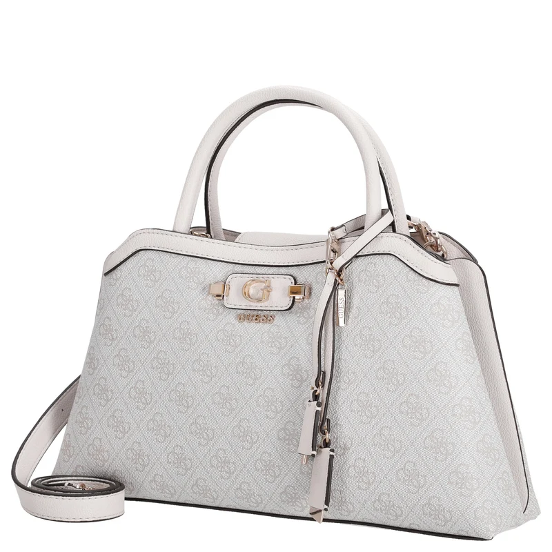Guess Lindsey Satchel - Bolso de mano 36 cm (bone logo)