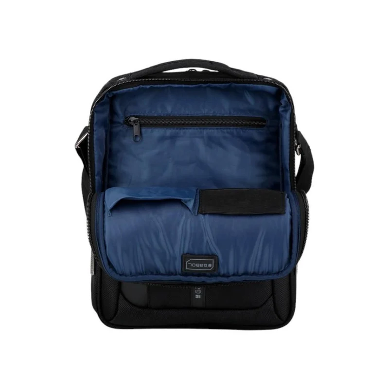 Bandolera Gabol Stark Negra para Tablet 10" con Doble Compartimento