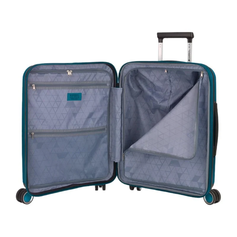 Maleta de Cabina Gabol Brooklyn Turquesa Expandible