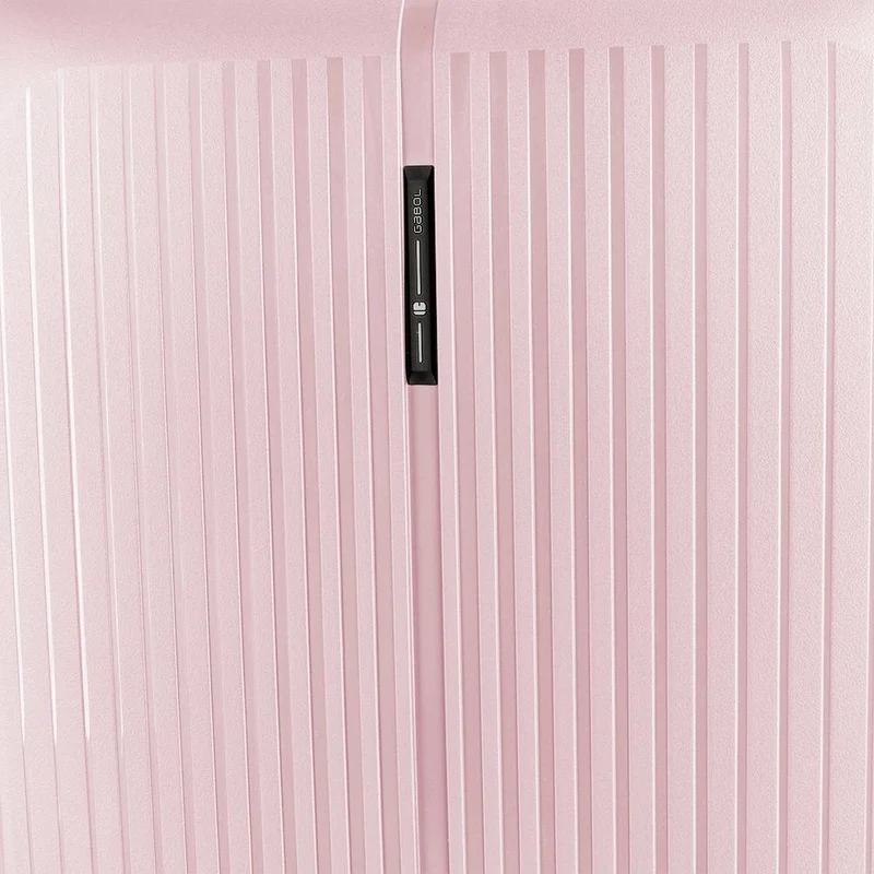 Maleta de Cabina Gabol Brooklyn Rosa Metalizado Expandible