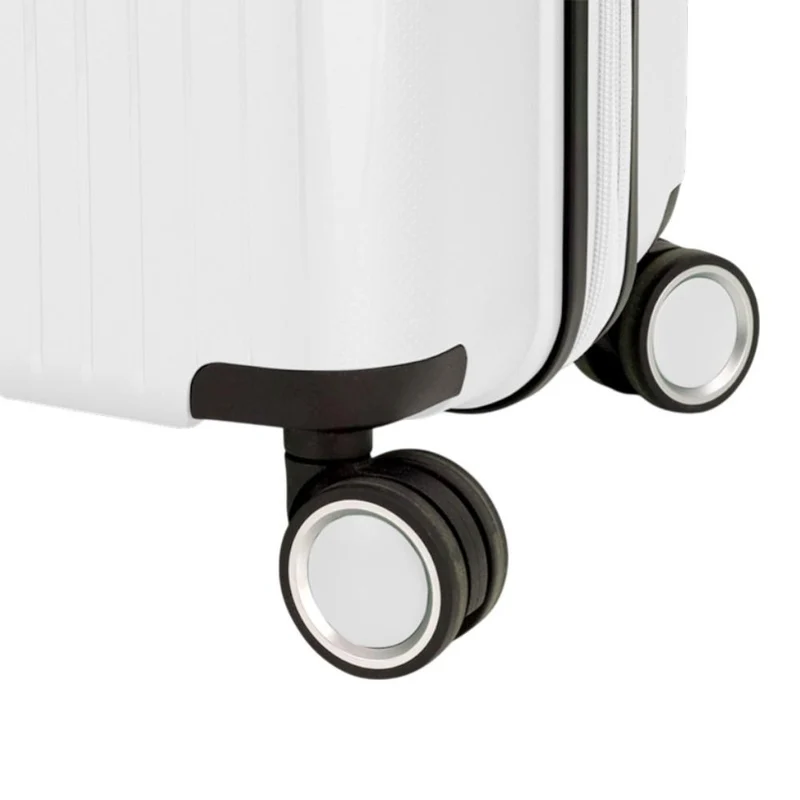 Maleta de Cabina Gabol Brooklyn Blanca Expandible