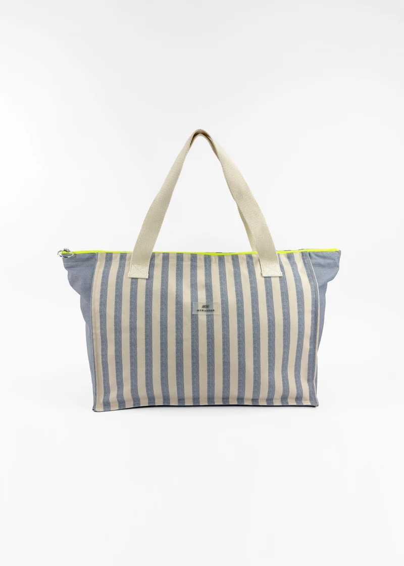 Navy Stripes Bolso de Viaje Mediano