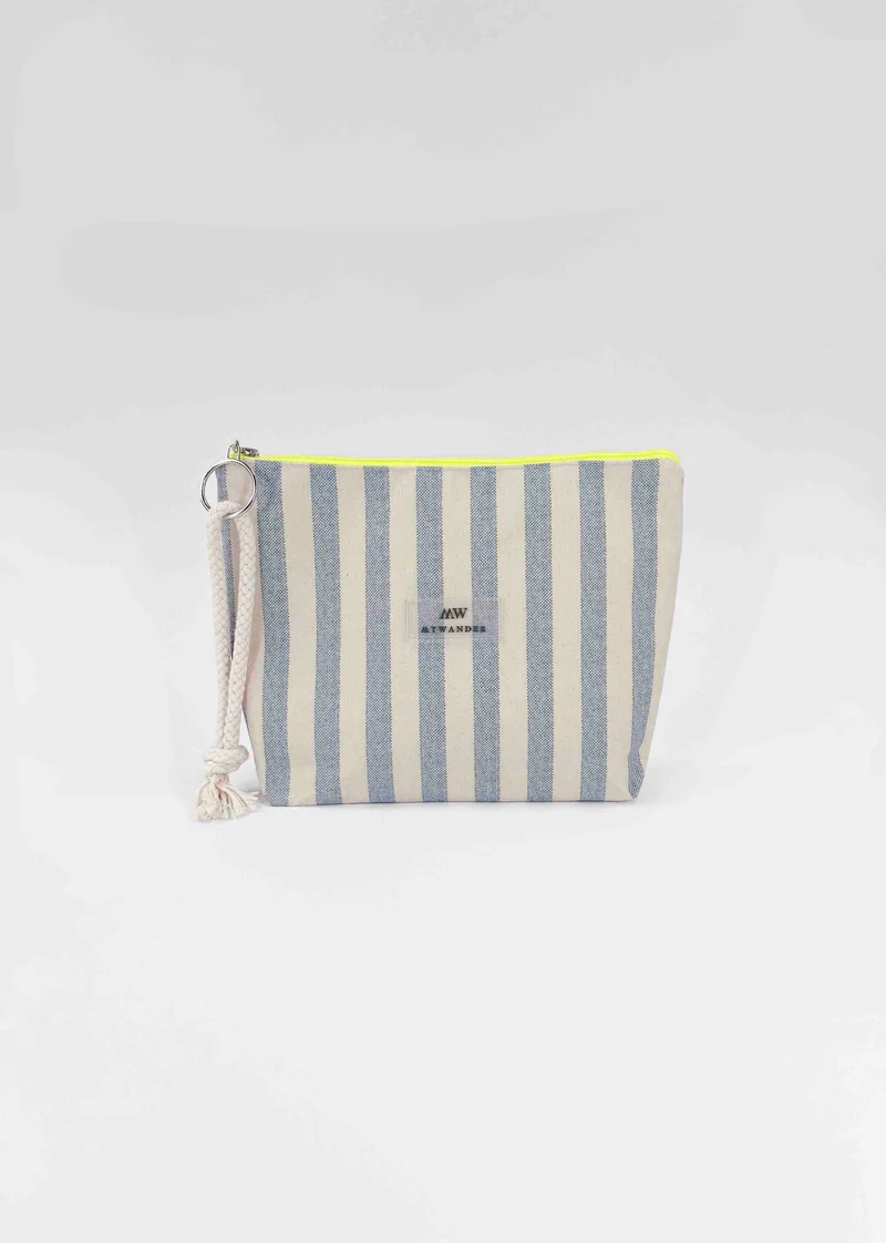 Navy Stripes Neceser Mujer Repelente al Agua