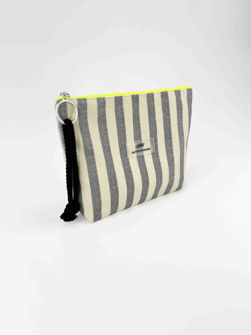 Grey Stripes Neceser Mujer