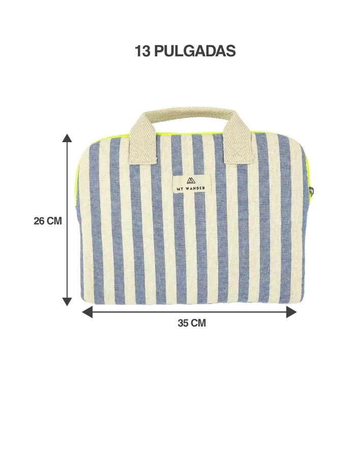 Funda de portátil Navy Stripes