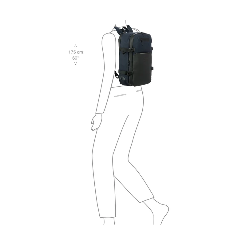 Porsche Design Urban Eco - Mochila de viaje 15" 42 cm expandible USB (dark blue)