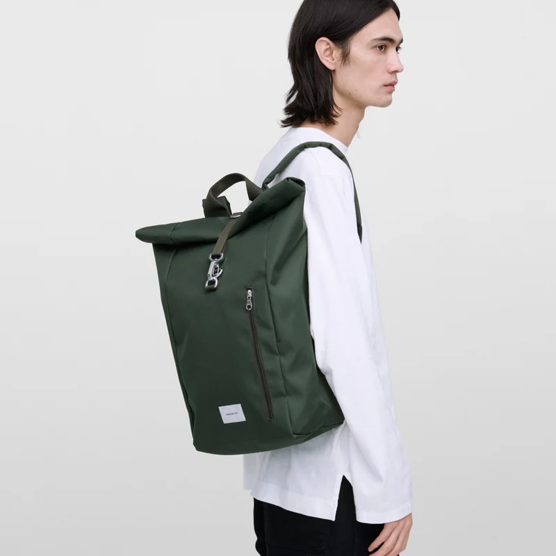 Sandqvist Ground - Mochila L 16" 56 cm (dawn green with dawn green webbing)